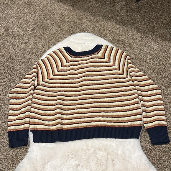 Madewell Arden Striped Pink Pullover Knit Sweater NWT - Picture 10 of 16